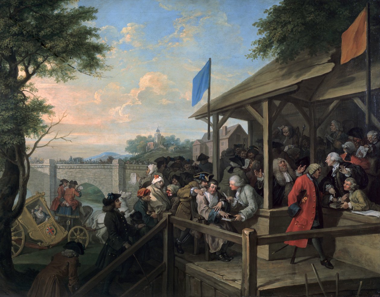 Seçim III Oylama, 1754-55 by William Hogarth