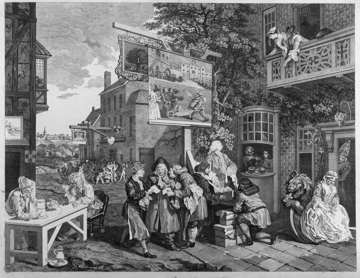 Seçim II: Oylar için Kanvas, Charles Grignion (1717-1810) 1757 tarafından oyulmuş (ayrıca bkz. 1997) by William Hogarth