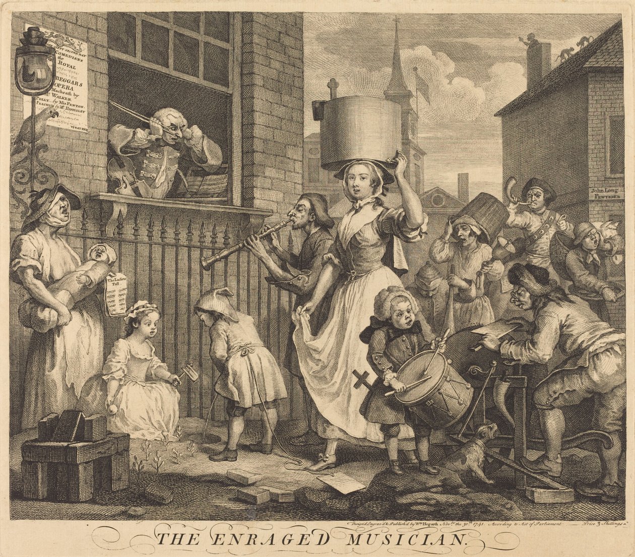 Öfkeli Müzisyen by William Hogarth