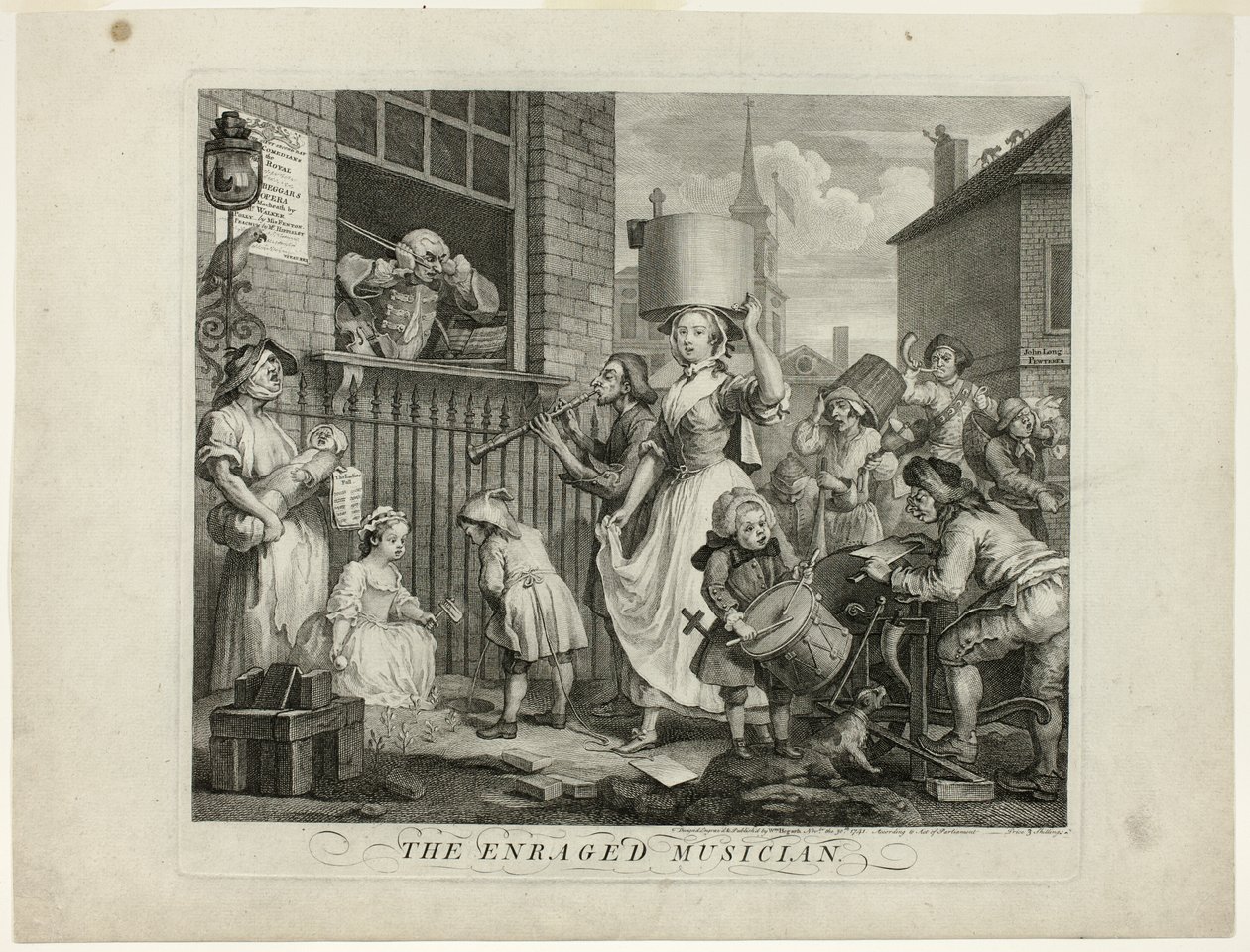 Öfkeli Müzisyen by William Hogarth