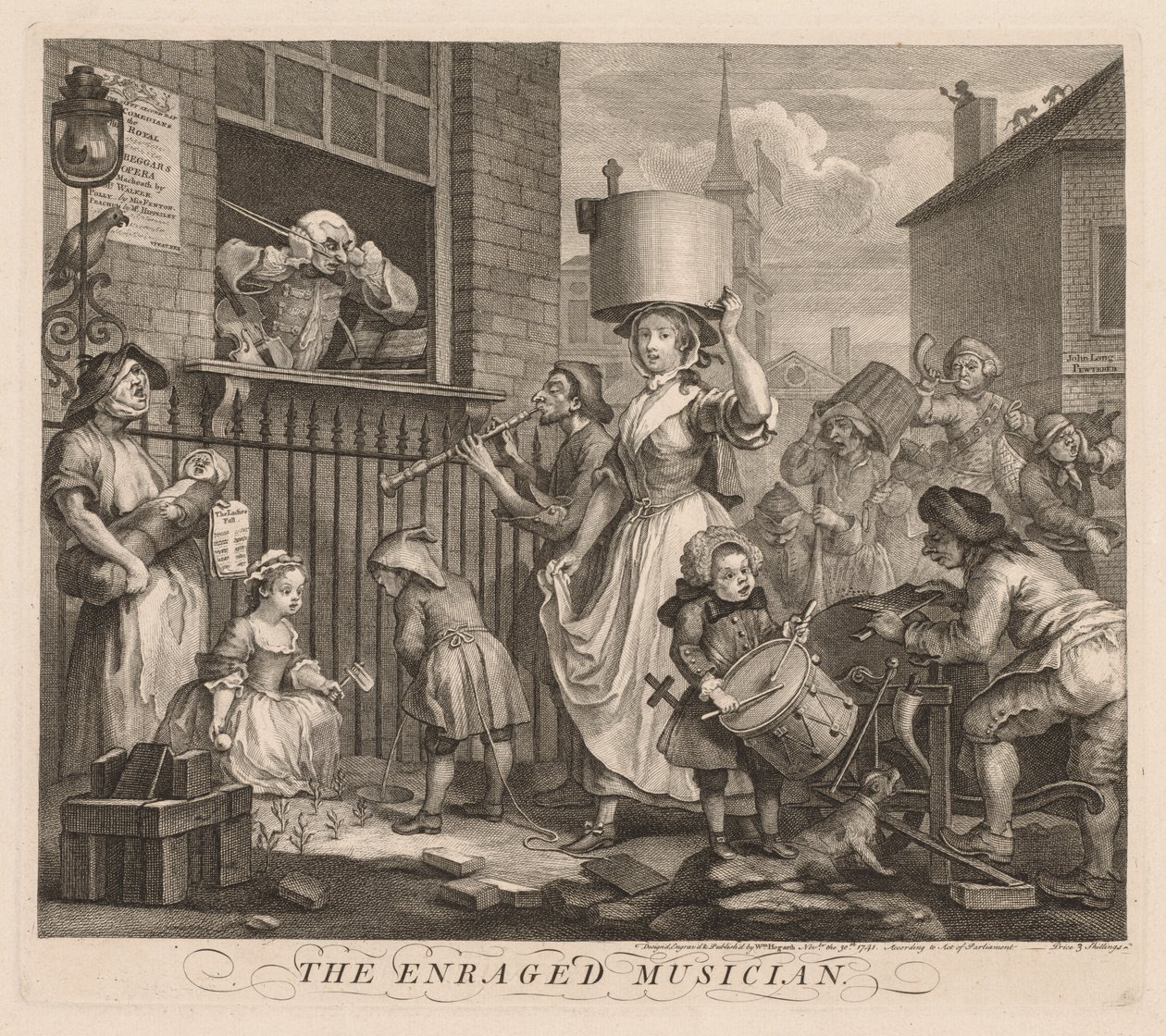 Öfkeli Müzisyen by William Hogarth