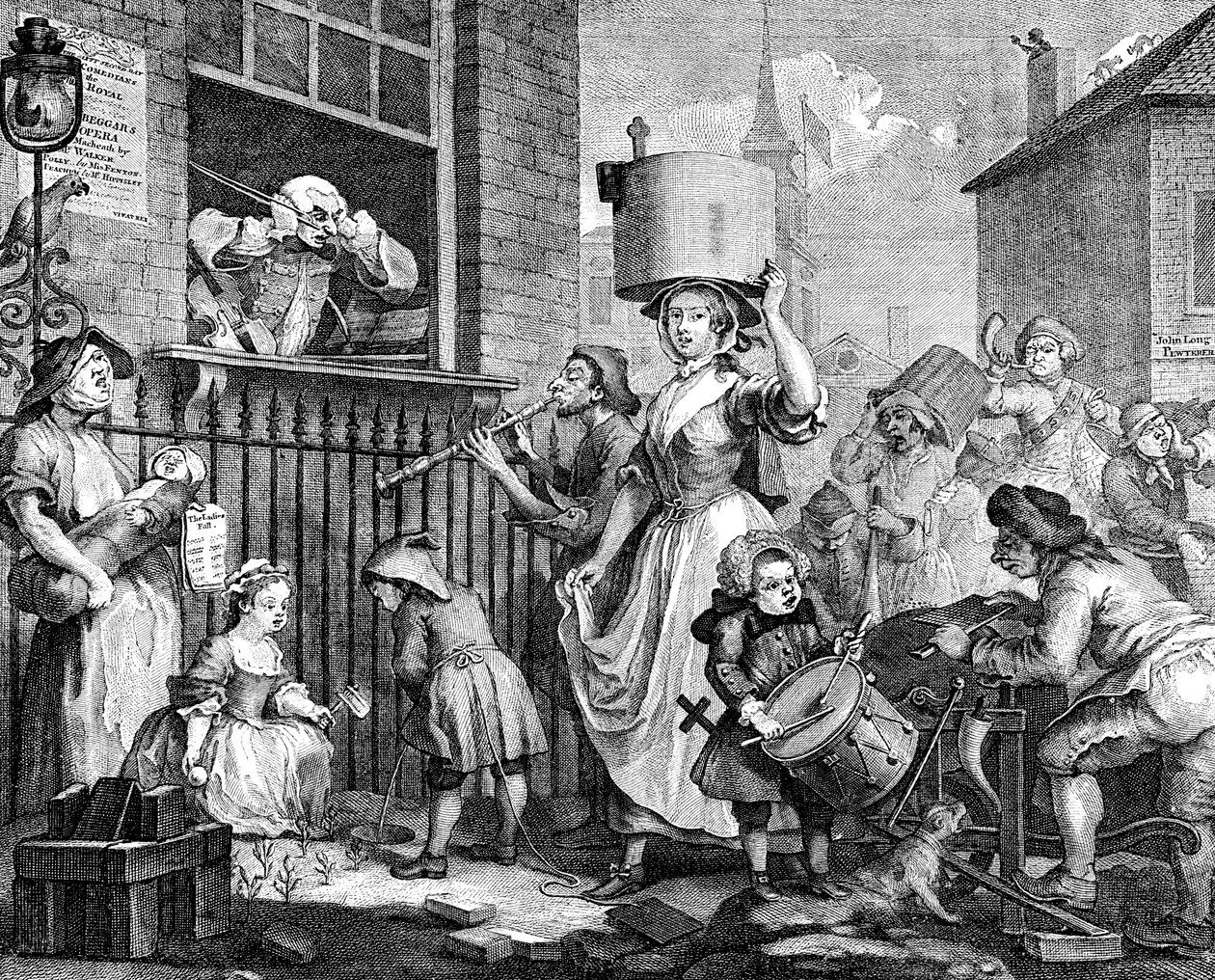 Öfkeli Müzisyen, 1741 by William Hogarth