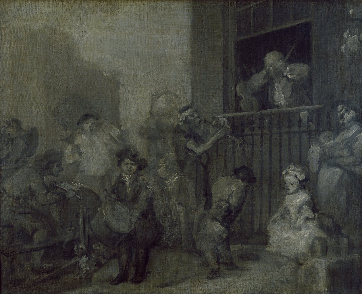 Öfkeli Müzisyen, 17. yüzyıl by William Hogarth