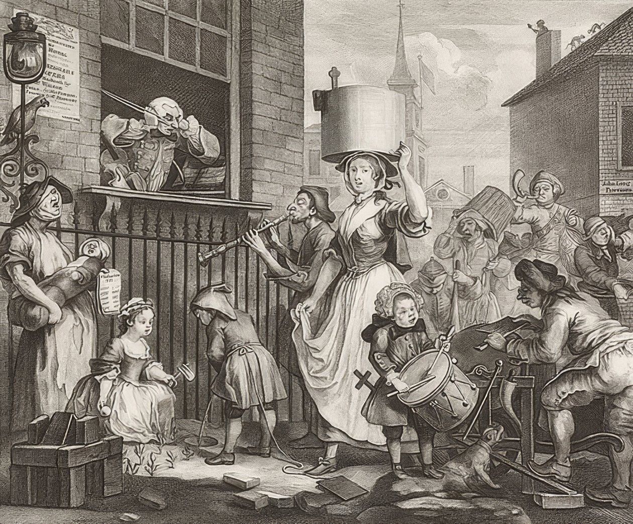 Öfkeli Müzisyen. 1741 by William Hogarth