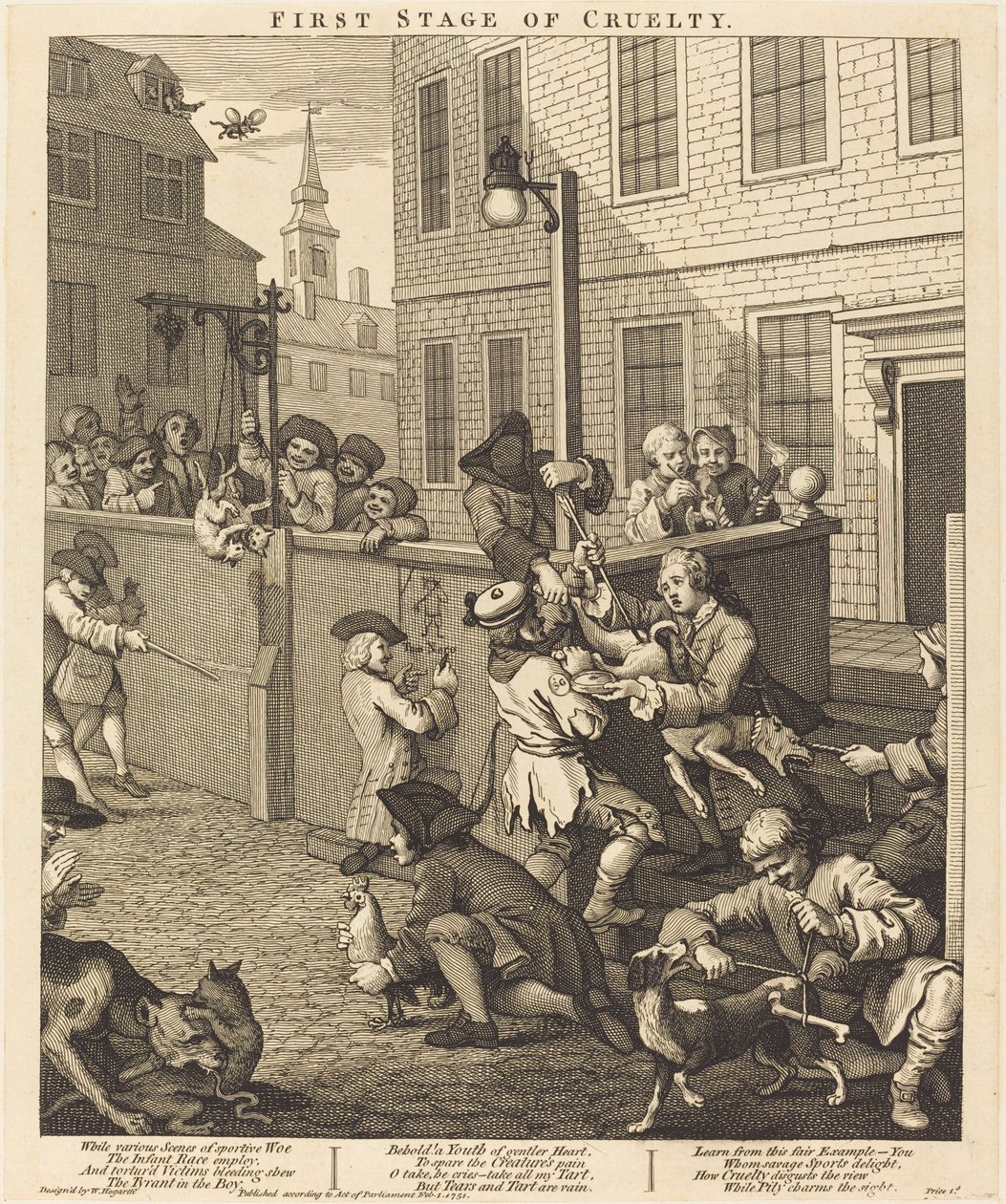 Zulümün İlk Aşaması by William Hogarth