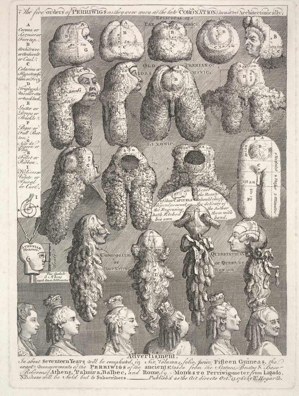 Perriwiglerin Beş Emri, 15 Ekim by William Hogarth