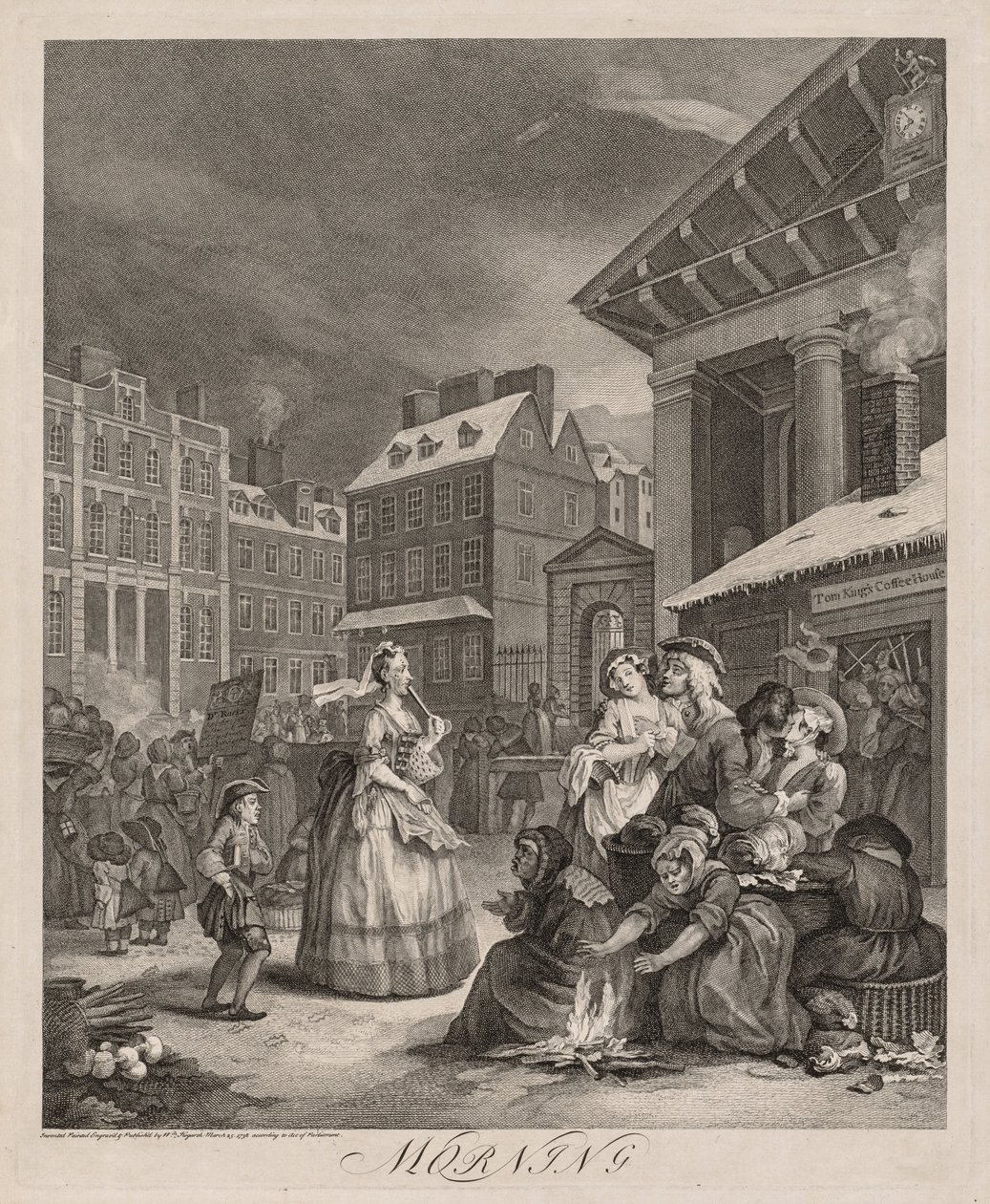 Günün Dört Zamanı, 1738. by William Hogarth