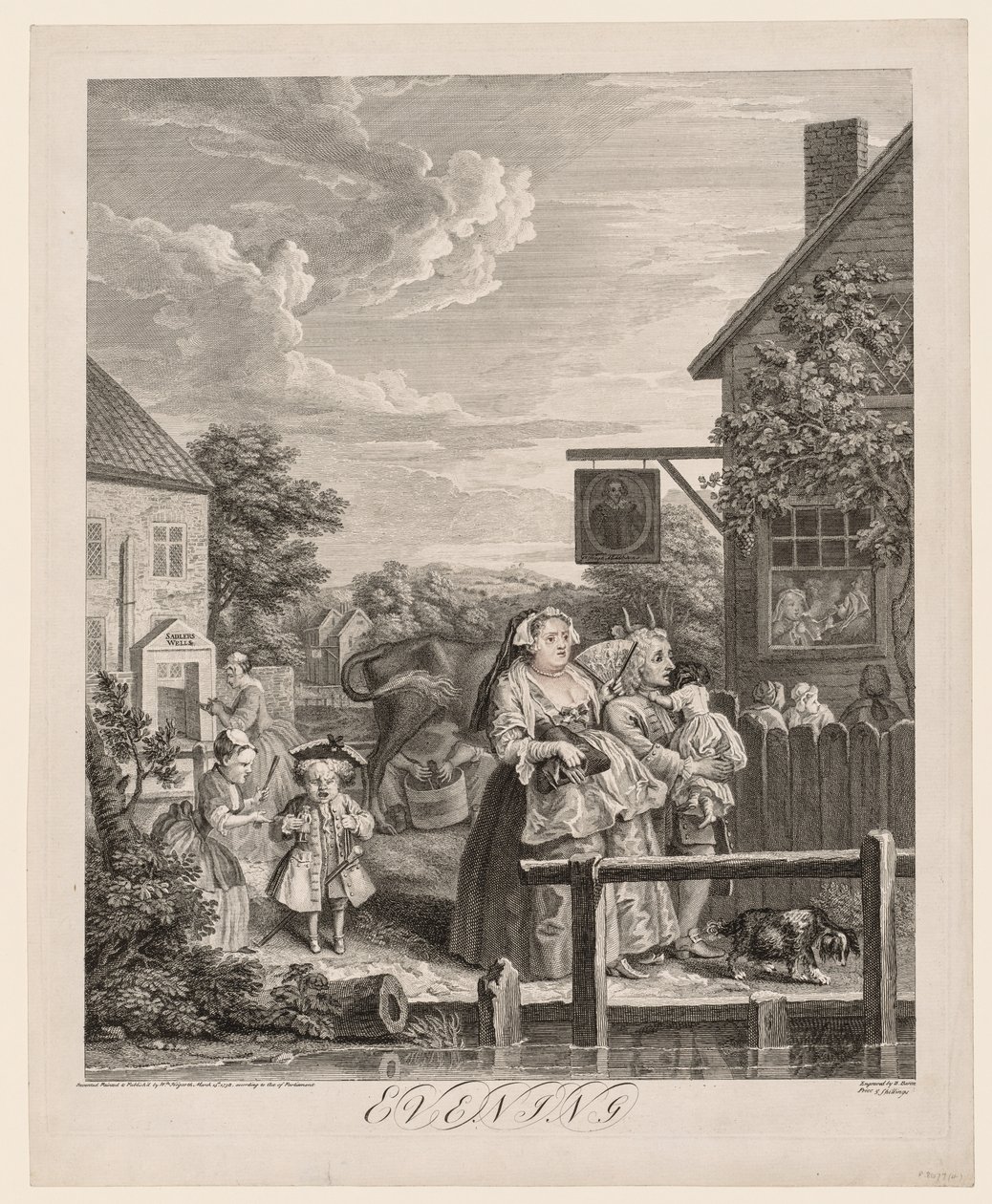 Günün Dört Vakti: Akşam, 1738. by William Hogarth