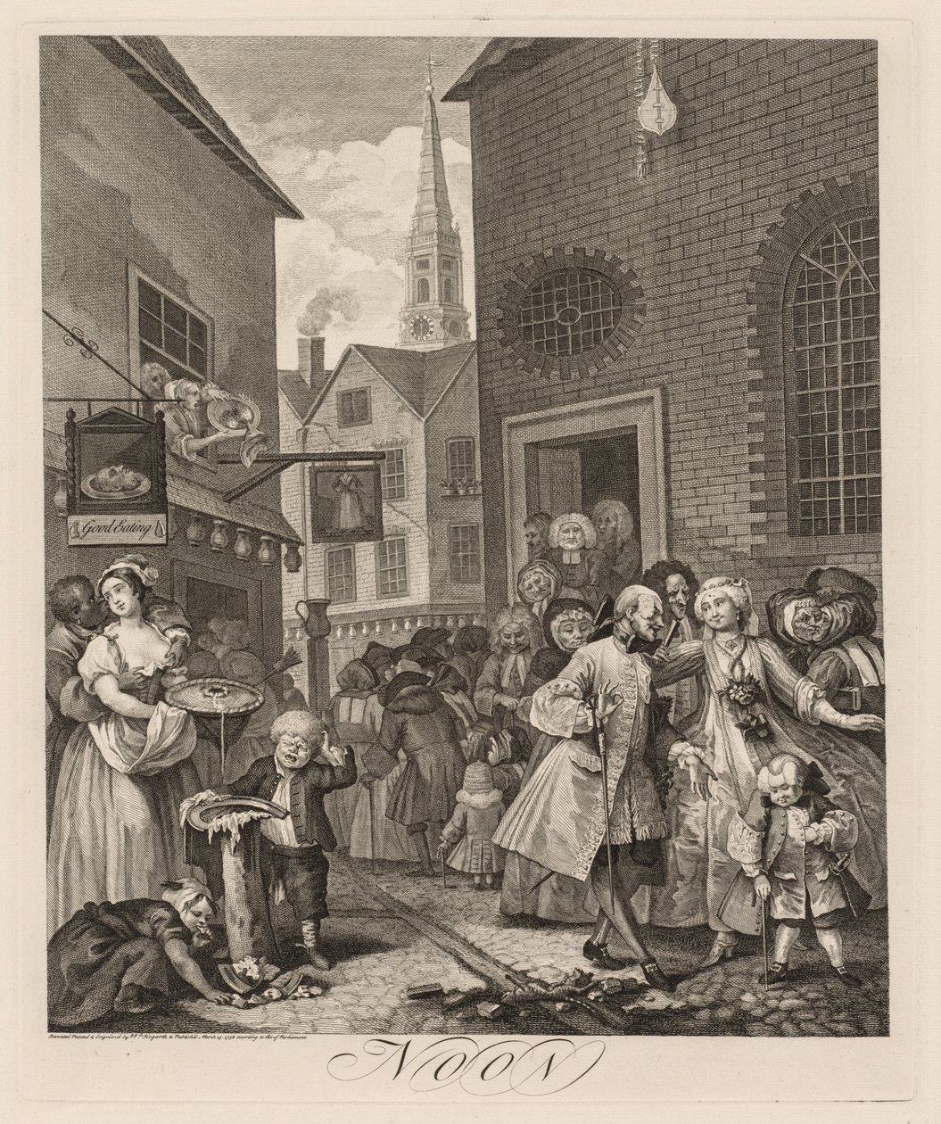 Günün Dört Vakti: Öğlen, 1738. by William Hogarth