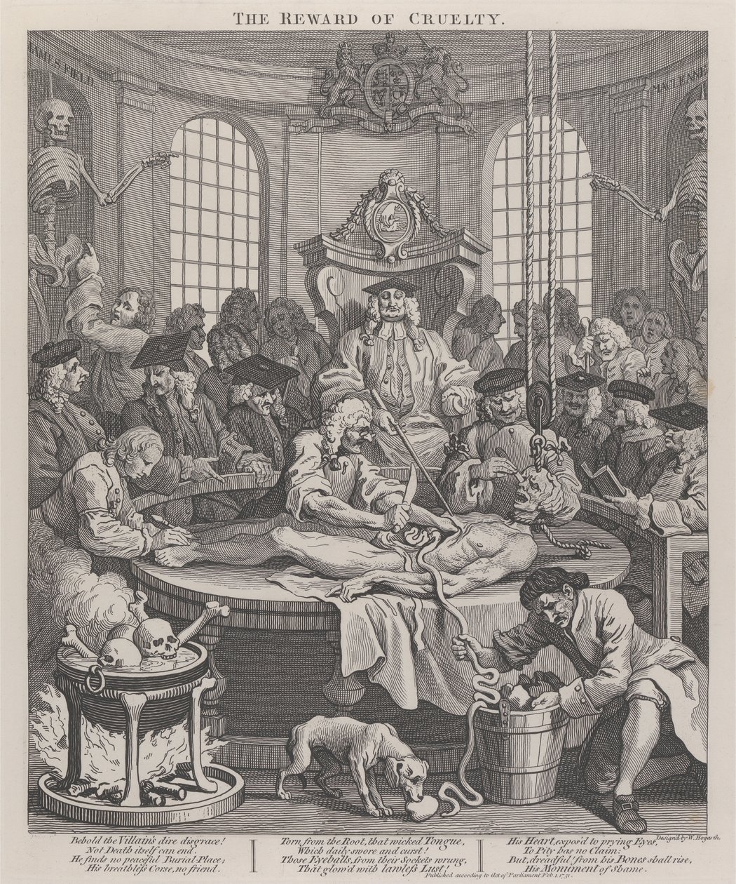 Zulmün Dördüncü Aşaması: Zulmün Mükâfatı by William Hogarth