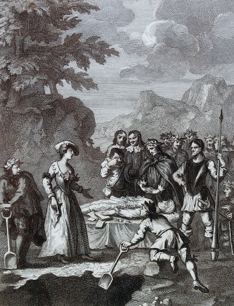 Chyrstom ve Marcella'nın Cenazesi Kendini haklı çıkarıyor, William Hogarth by William Hogarth