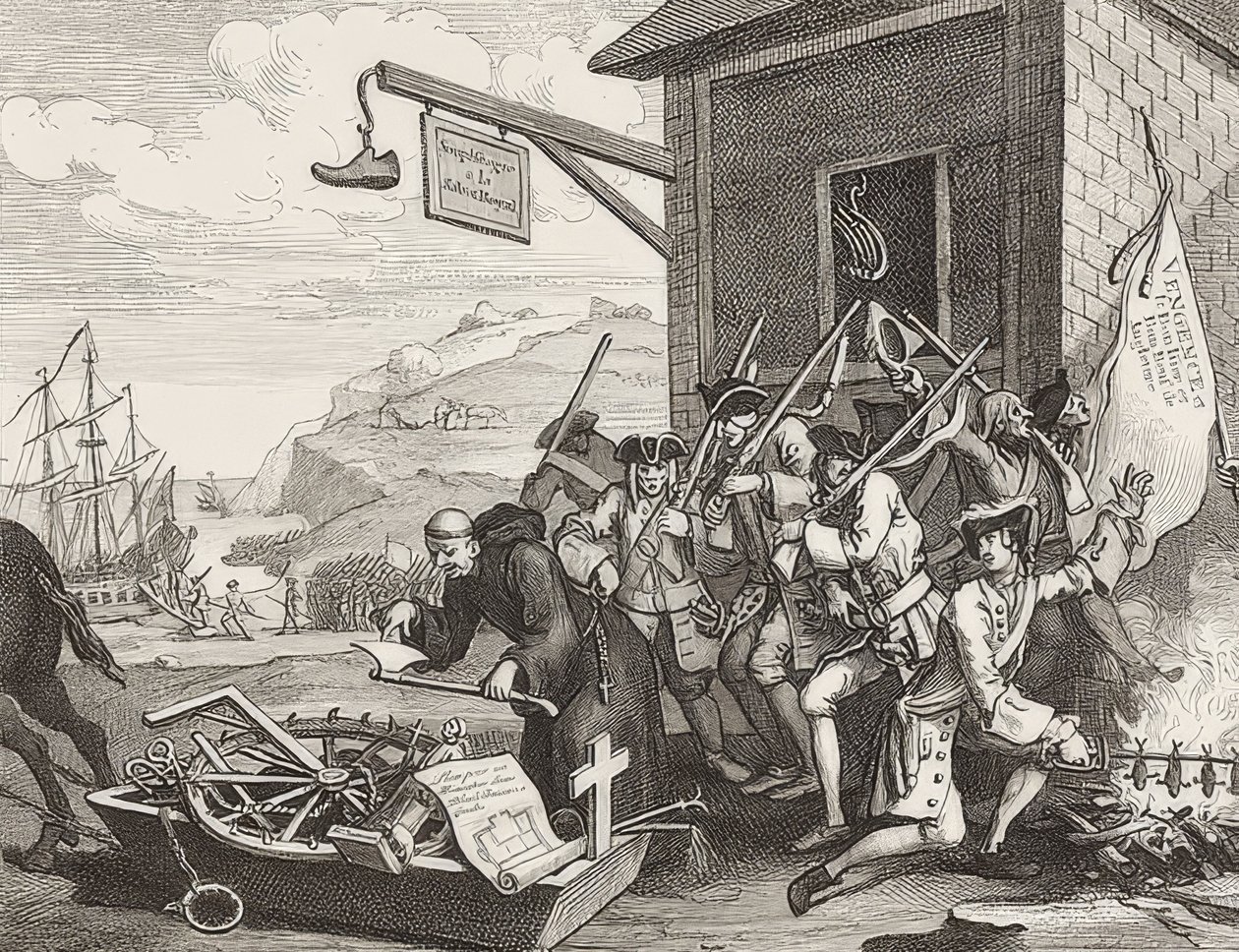 The Invasion, Levha 1: Fransa / Die Invasion, Blatt 1: Fransa. 1756 by William Hogarth