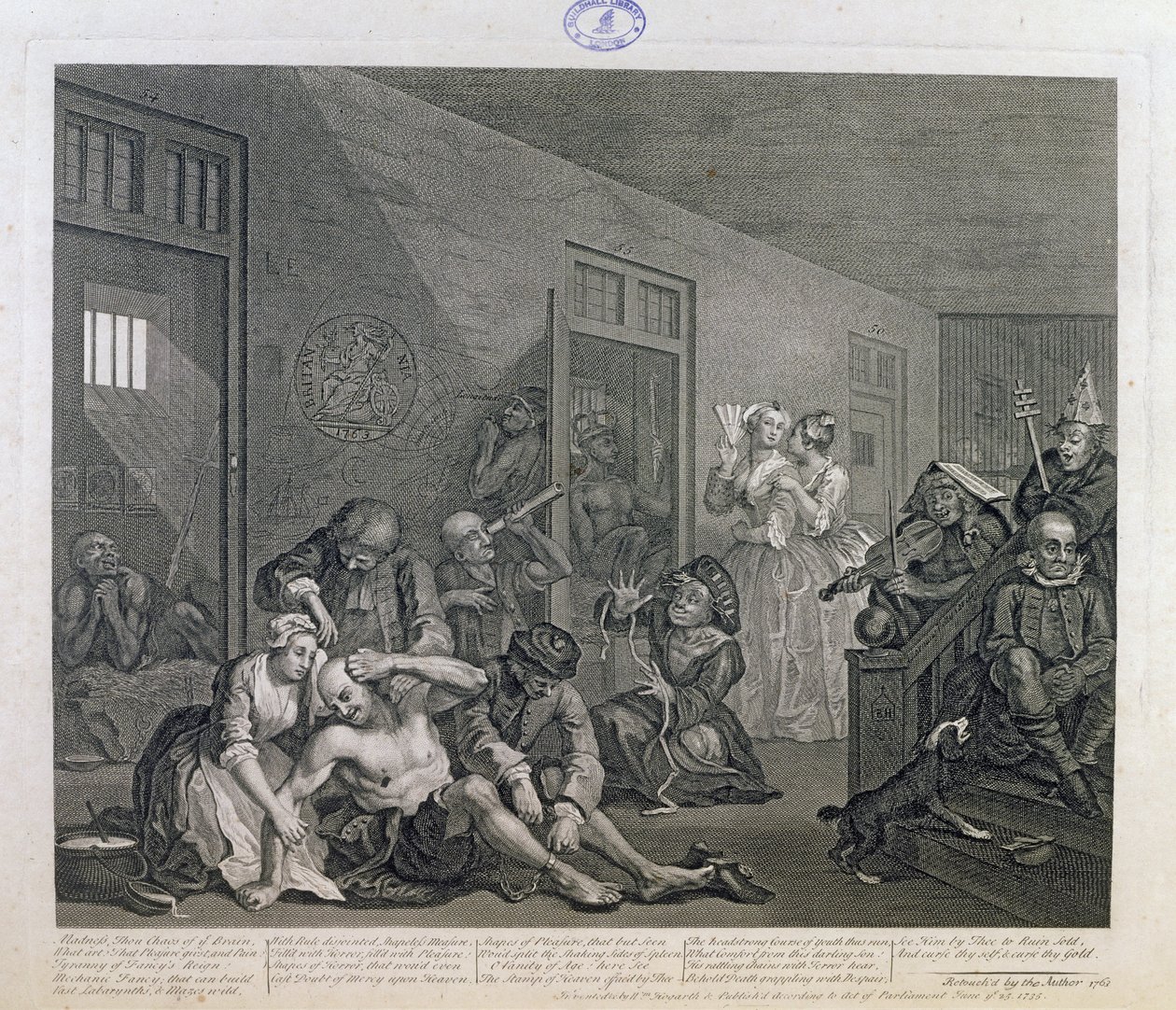 The Rake in Bedlam, plate VIII from 