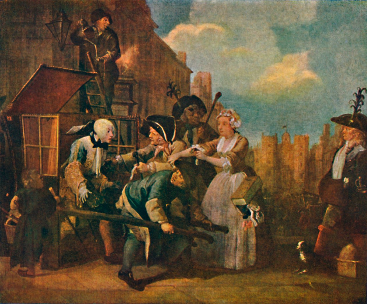 The Rakes Progress - Tutuklama, c1735, 1904 by William Hogarth