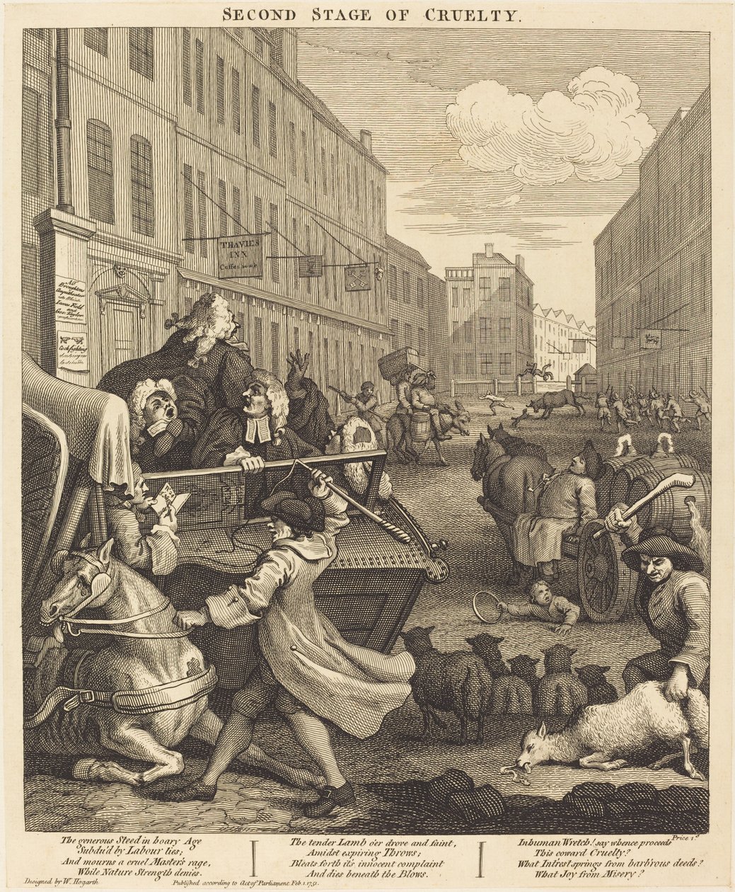Zulümün İkinci Aşaması by William Hogarth
