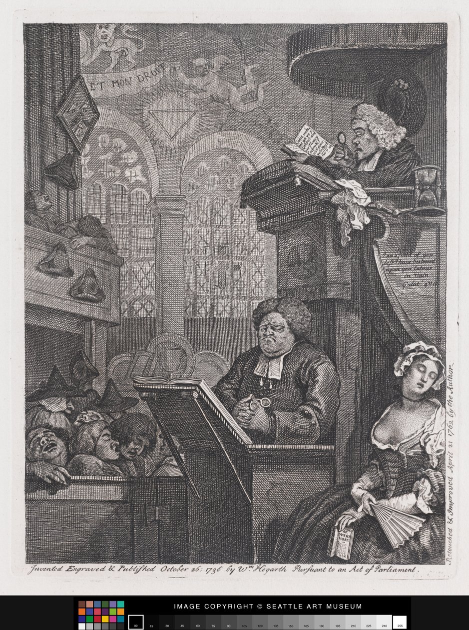 Uyuyan Cemaat by William Hogarth