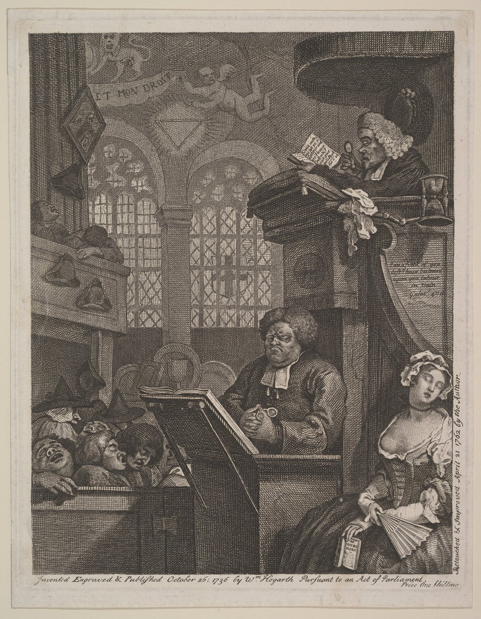 Uyuyan Cemaat, 21 Nisan 1762. by William Hogarth