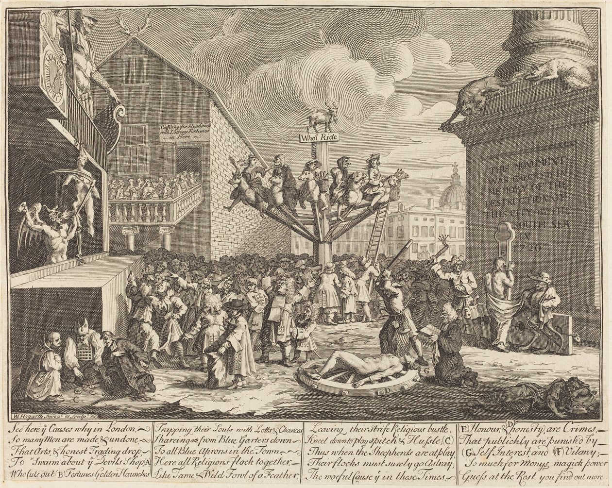 Güney Denizi Planı by William Hogarth