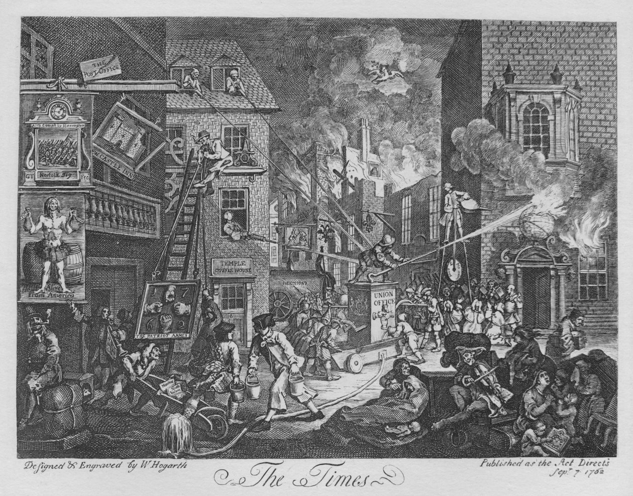 The Times, 1762 by William Hogarth