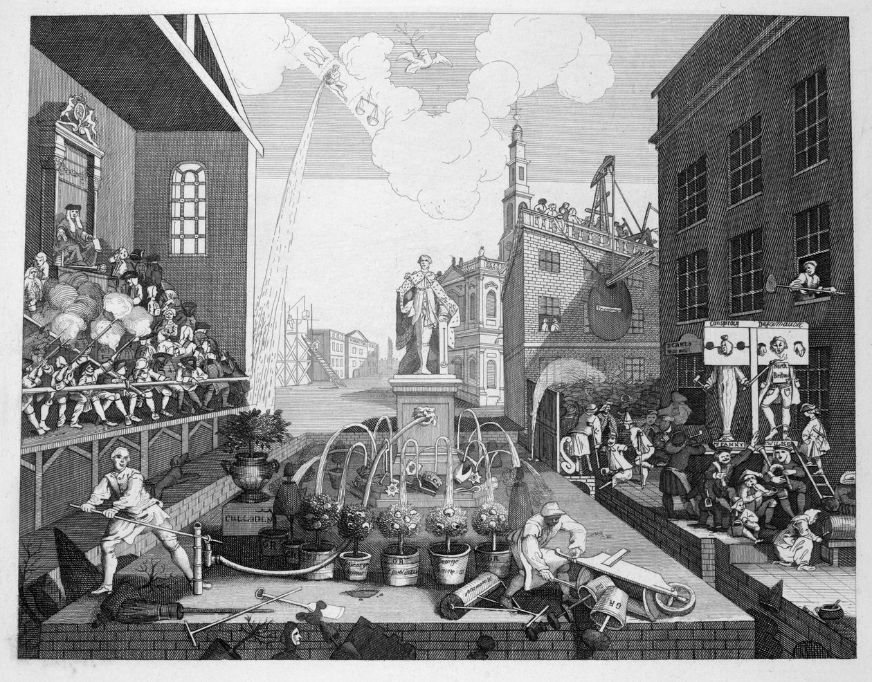 The Times, Plaka 2 by William Hogarth