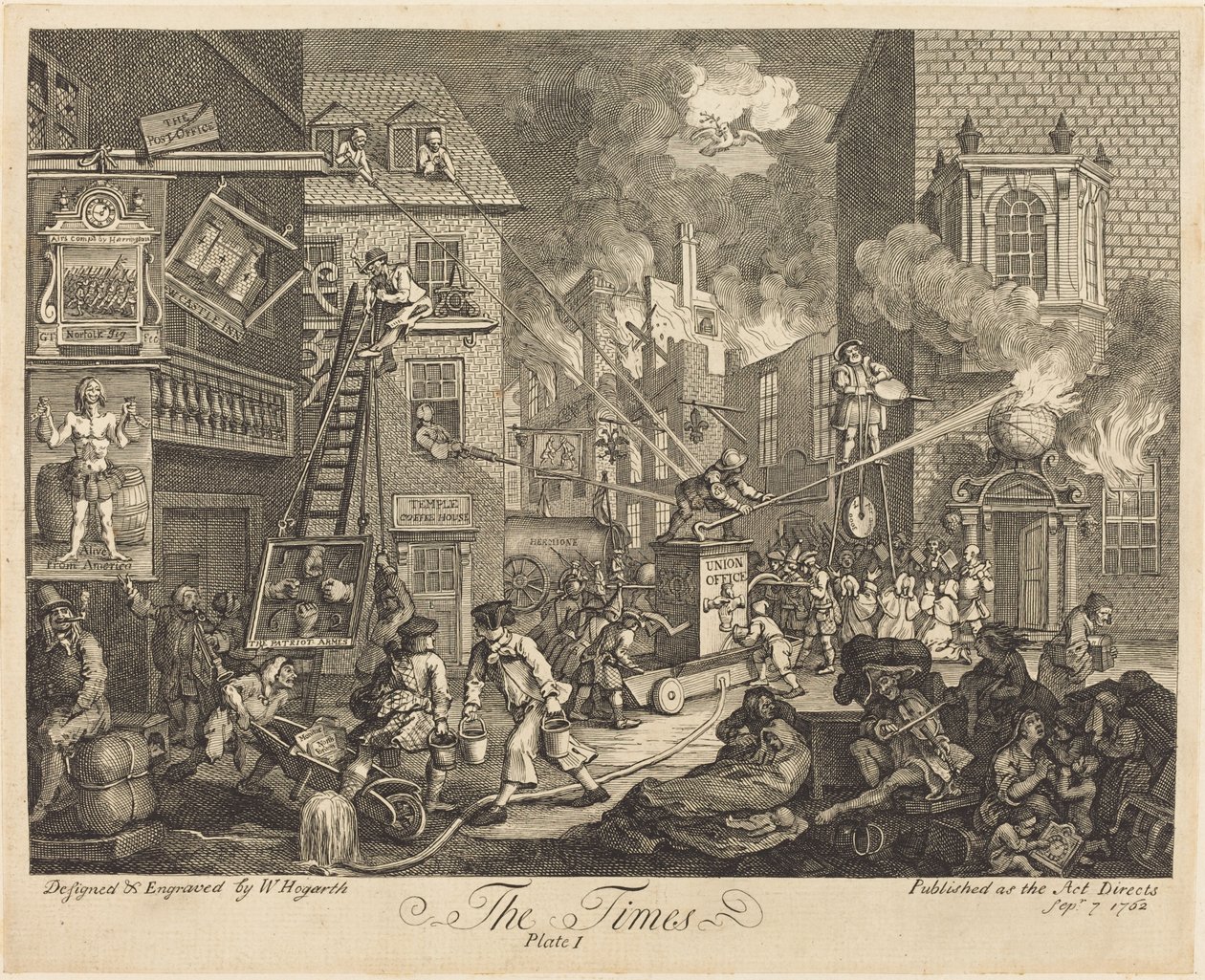 The Times, pl.1 by William Hogarth