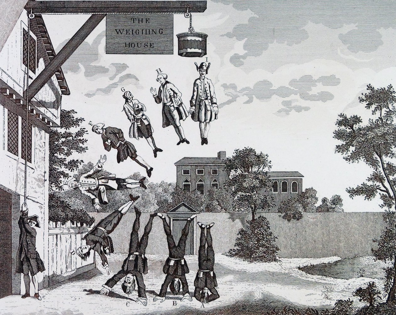 Tartı Evi. (mutlak yerçekimi) William Hogarth by William Hogarth