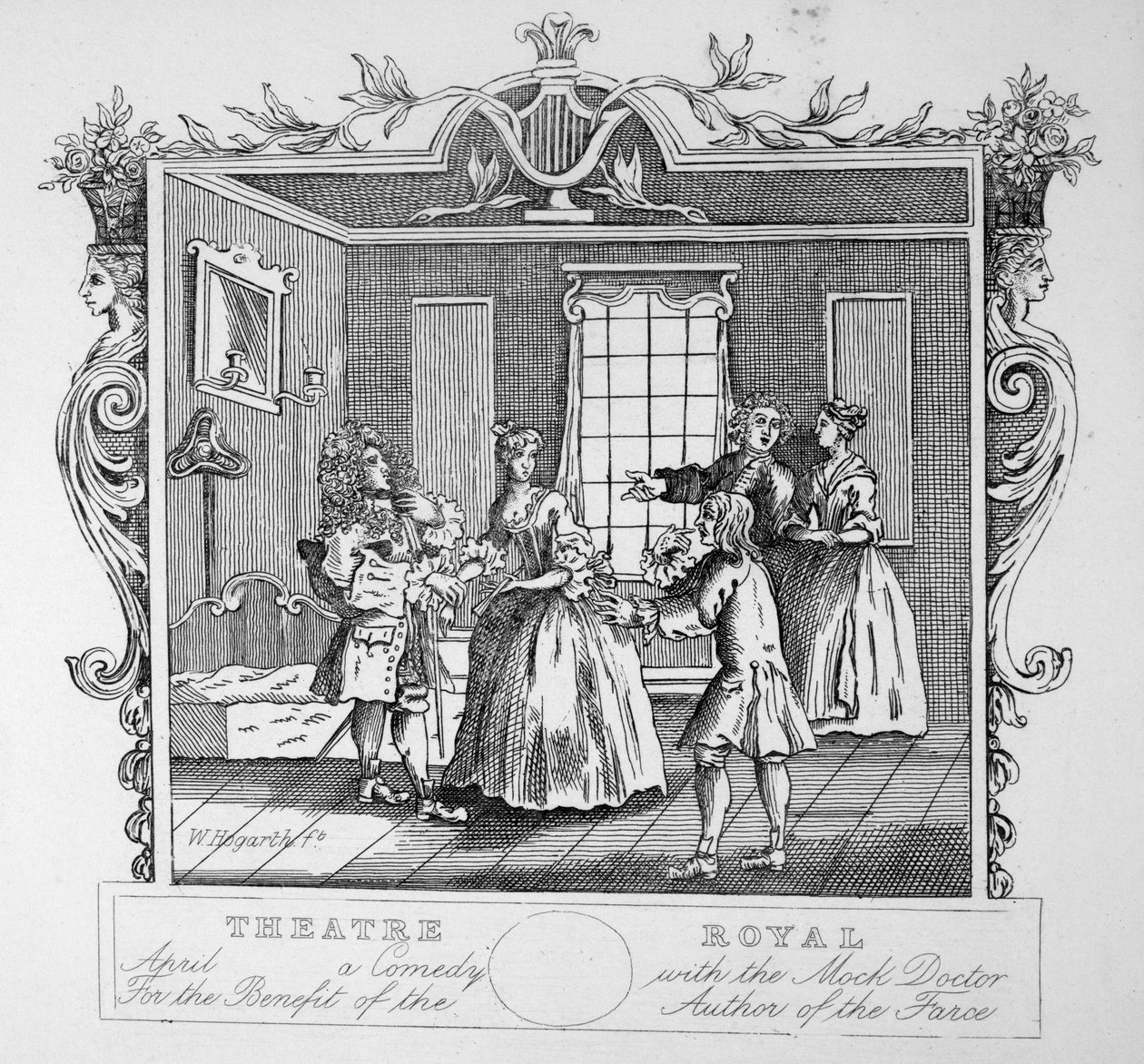 Kraliyet Tiyatrosu by William Hogarth