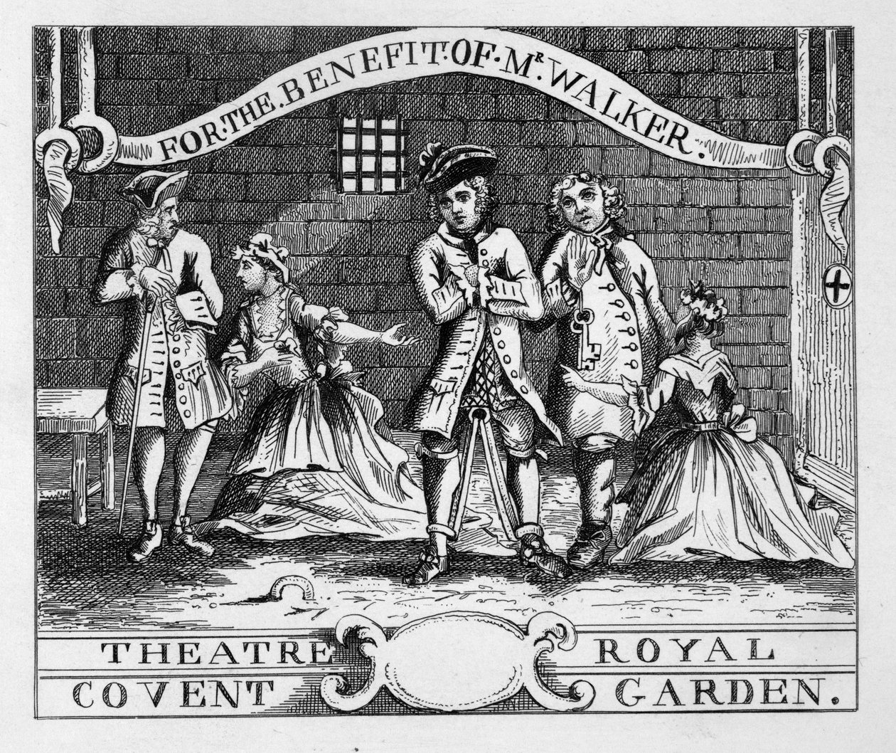 Kraliyet Tiyatrosu, Covent Garden by William Hogarth