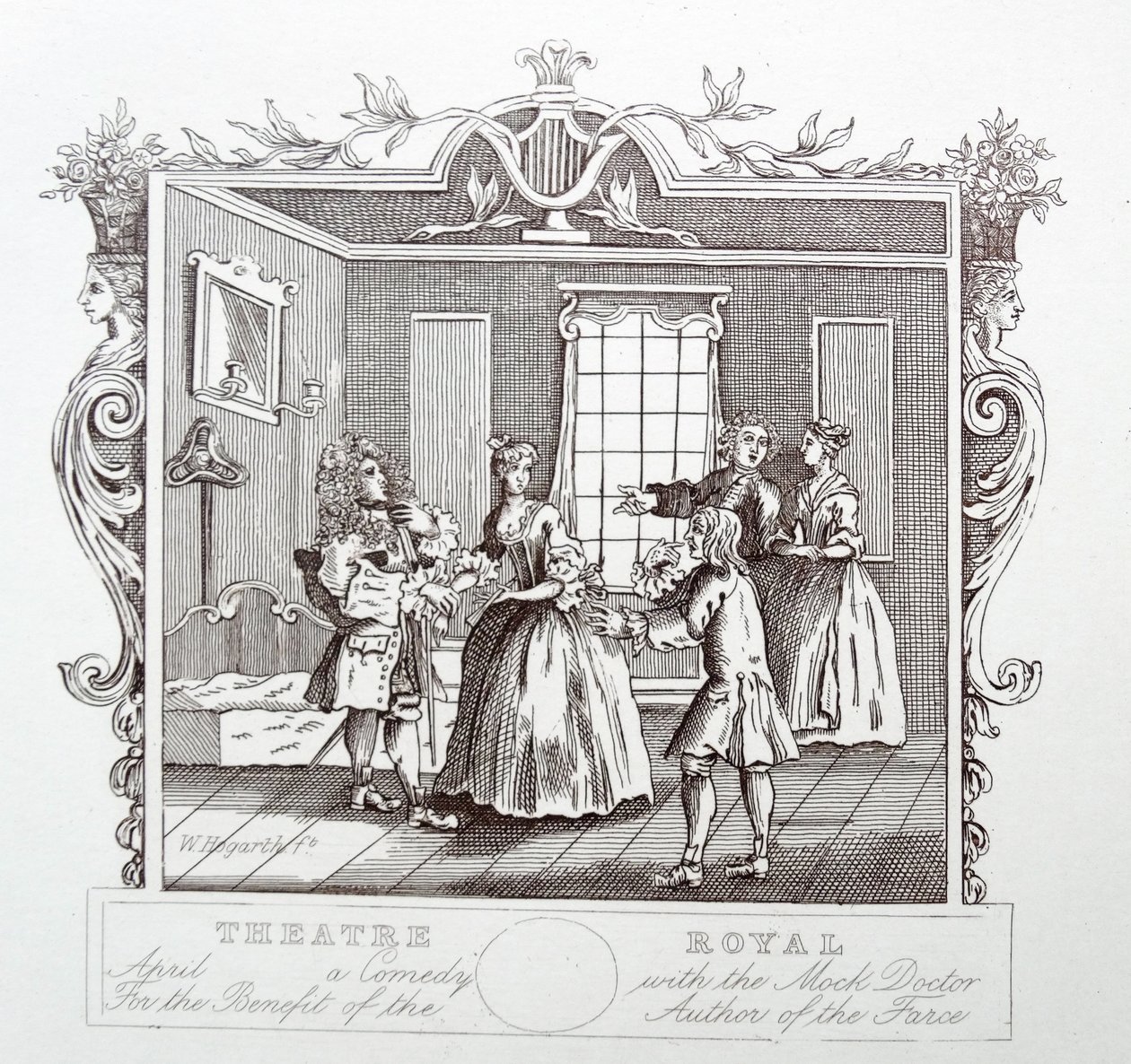 Kraliyet Tiyatrosu; Drury şeridi; Londra by William Hogarth