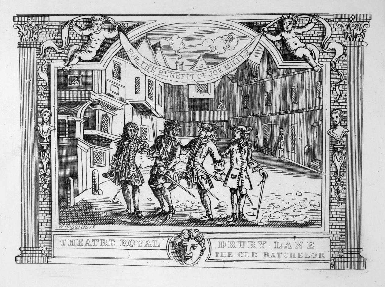 Kraliyet Tiyatrosu, Drury Lane Eski Lisans by William Hogarth