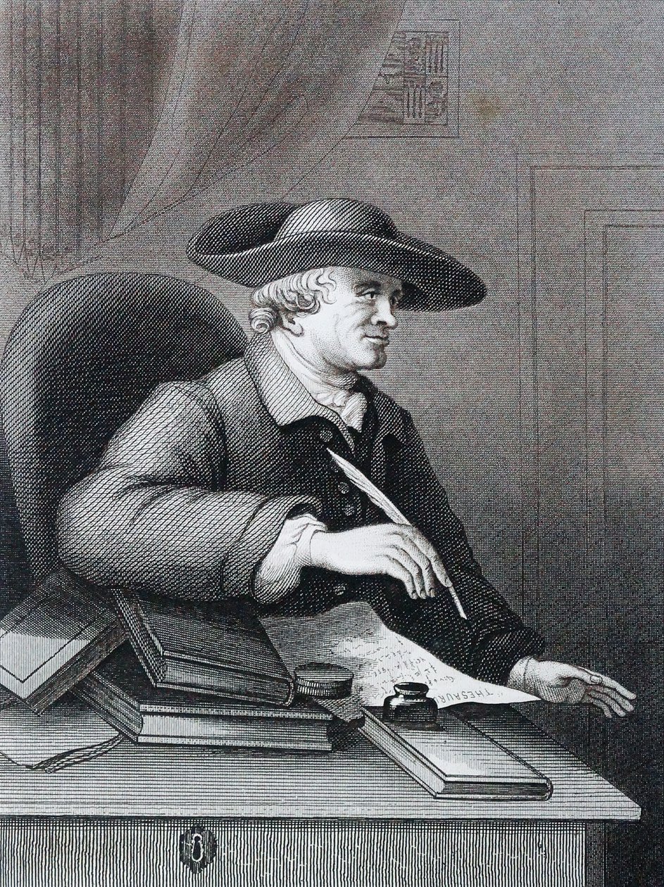 Thomas Morell (1703 – 1784) İngiliz librettist, William Hogarth'ın klasik bilim adamı by William Hogarth