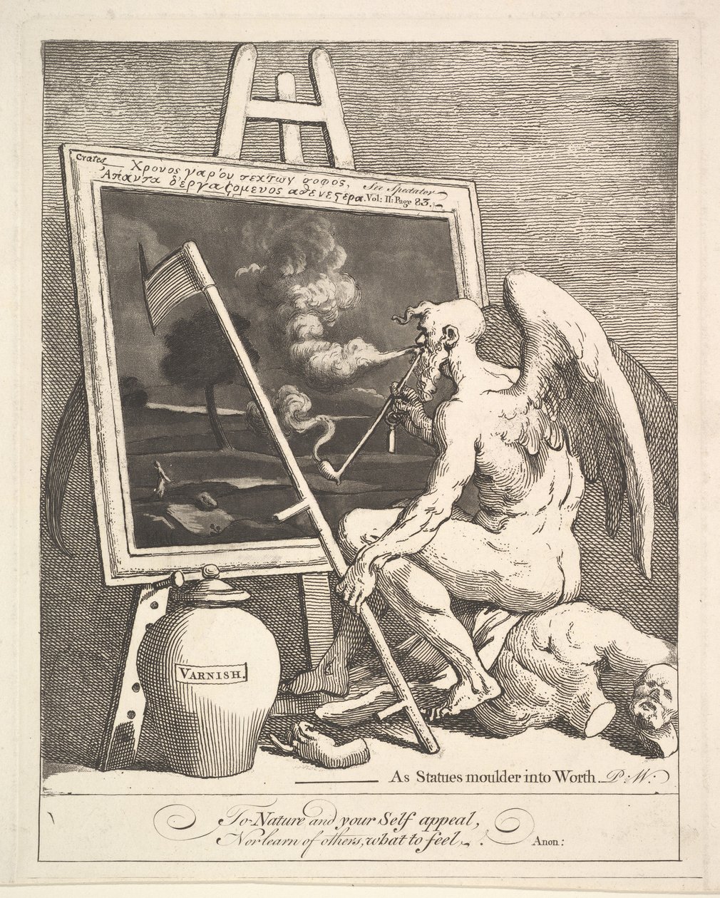 Bir Resim Sigara İçme Zamanı, ca. 1761. by William Hogarth