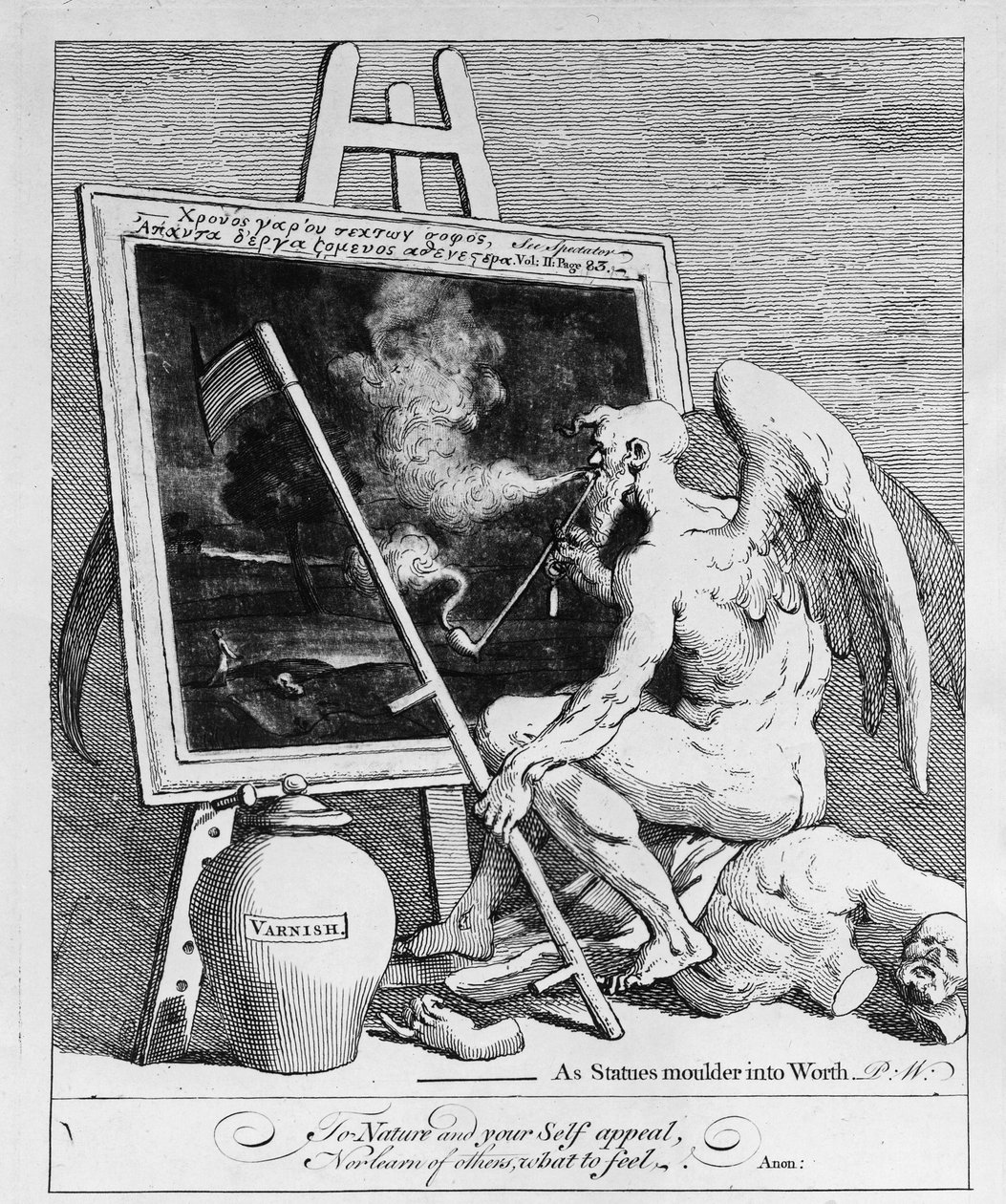 Bir Resimde Sigara İçme Zamanı, 1761 by William Hogarth