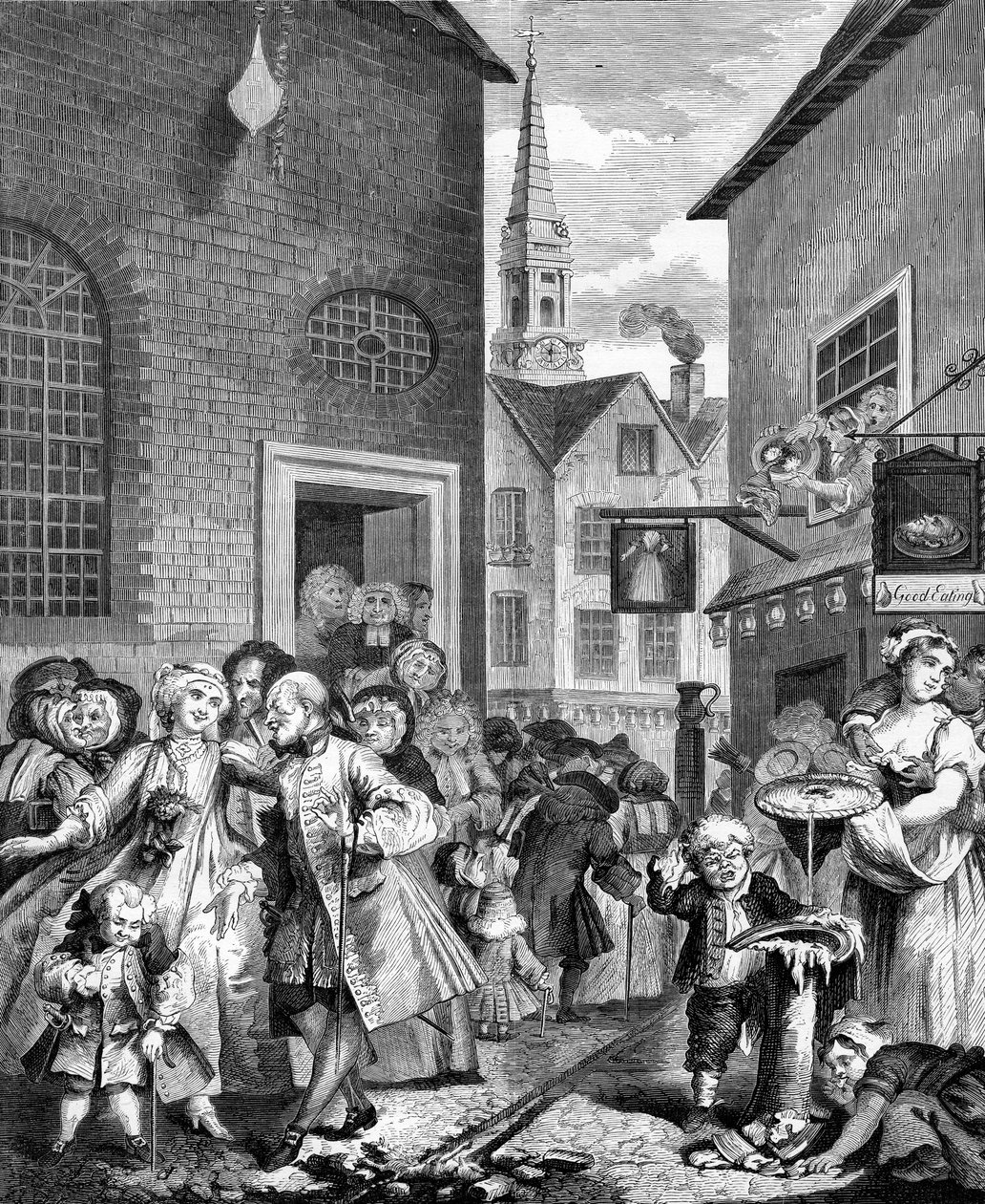 Günün Vakitleri - Öğlen, William Hogarth by William Hogarth
