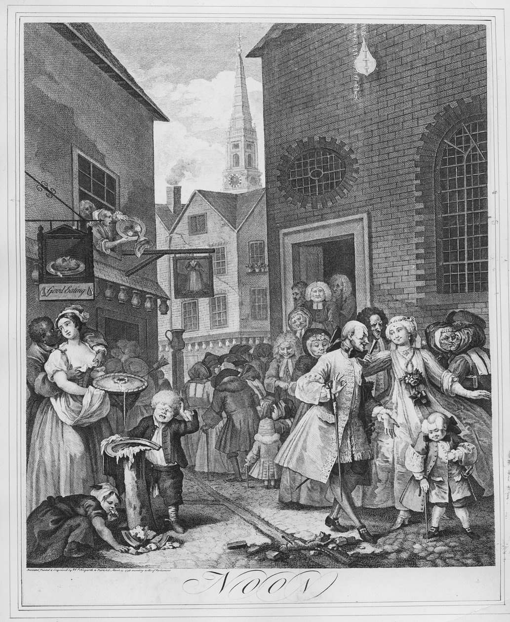 Günün Vakitleri, Öğlen, 1738 by William Hogarth