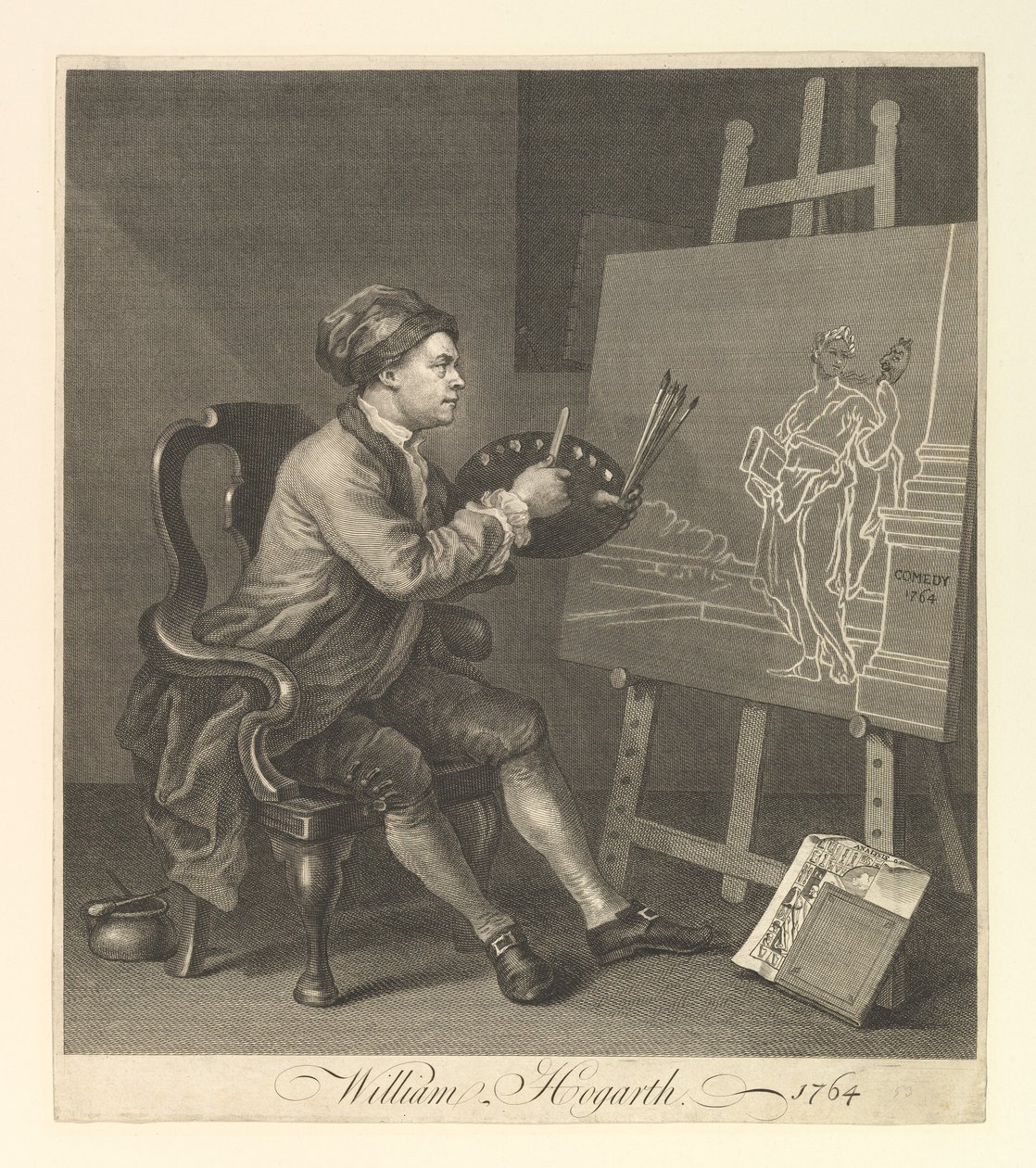 William Hogarth, Majestelerinin Serjeant Ressamı, 1764. by William Hogarth