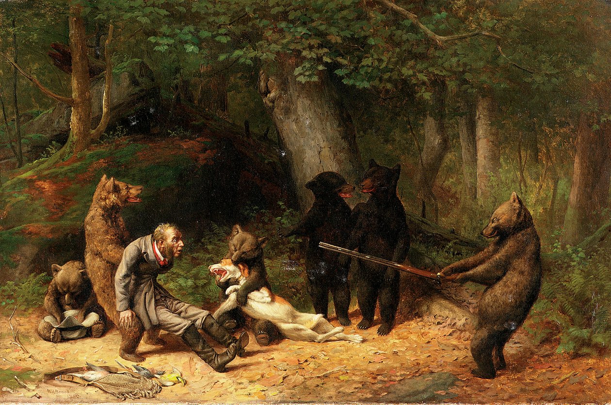 Game of the Hunter Yapımı, 1880 by William Holbrook Beard