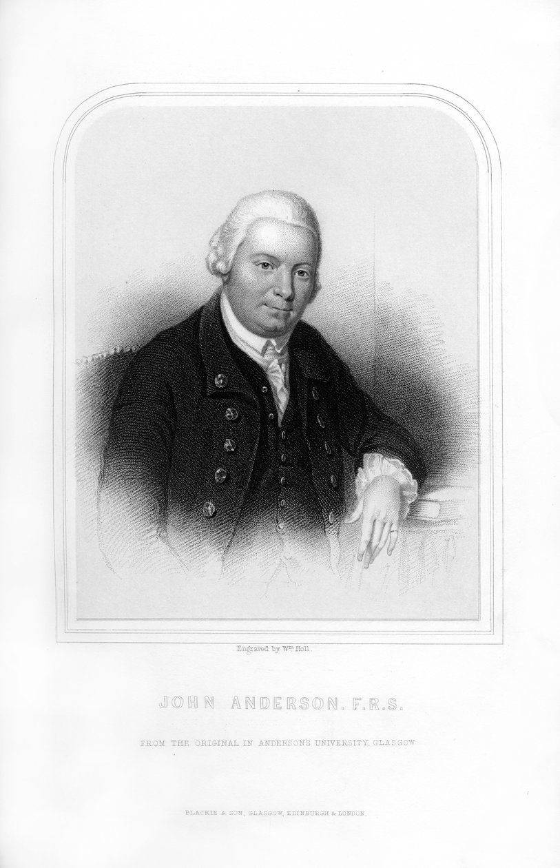 John Anderson, İskoç doğa felsefesi profesörü, 1870. by William Holl