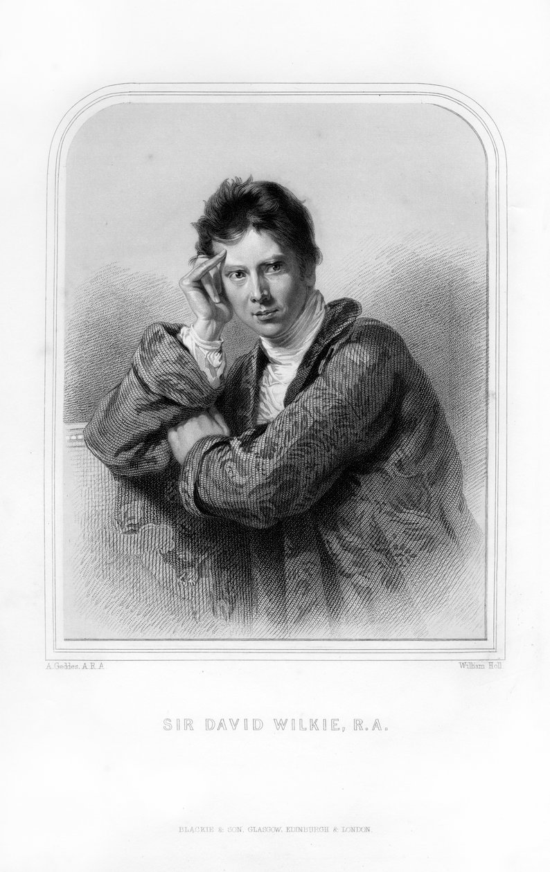 Sir David Wilkie, İskoç ressam, 1870. by William Holl