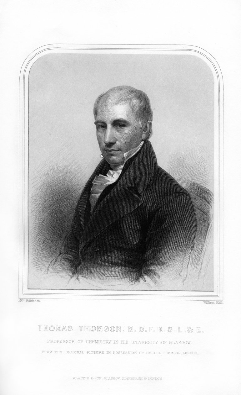Thomas Thomson, İskoç kimyager, 1870. by William Holl