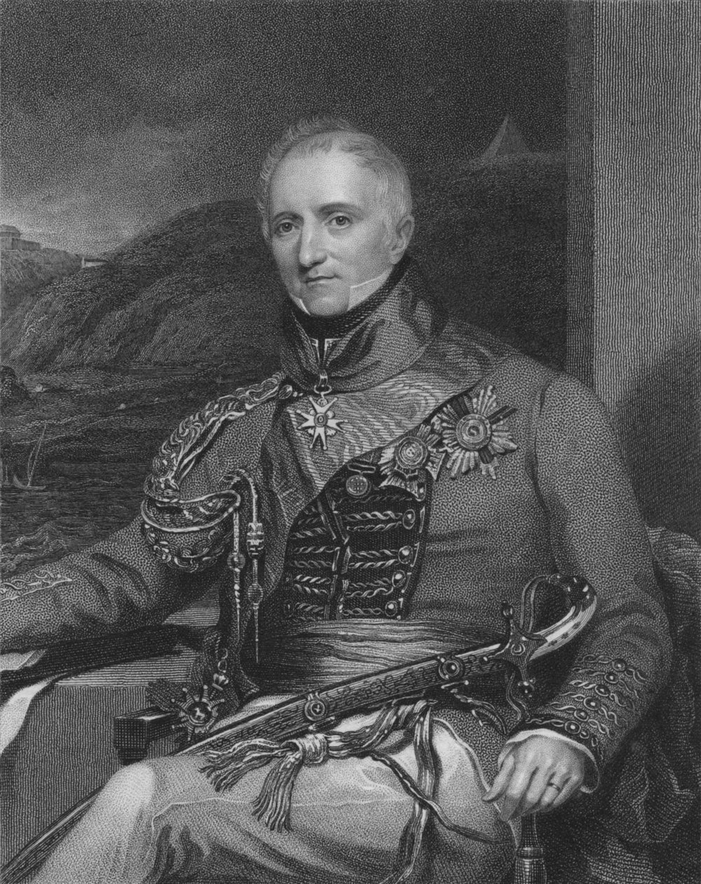 Korgeneral Sir Rufane Shawe Donkin, K.C.B. & G.C.H., 1841. Yaratıcılar: William Holl, William Holl I. by William Holl I