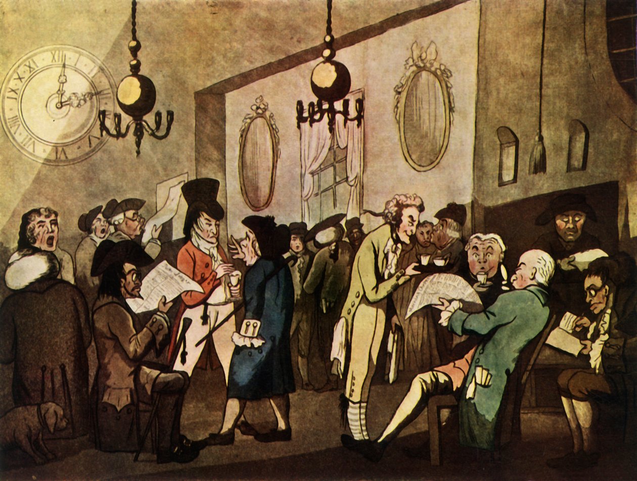 'Lloyd's Coffee House, Londra', 1798, 1947. by William Holland
