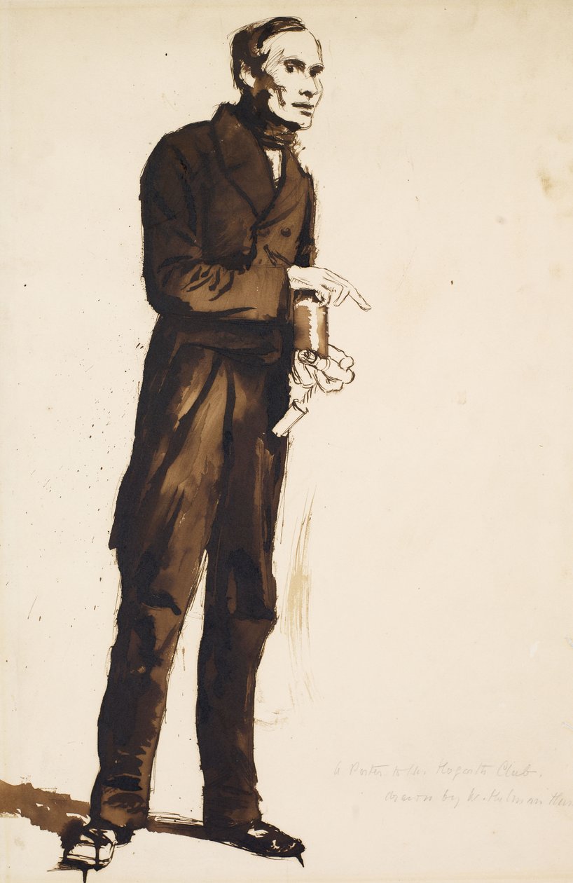 Hogarth Kulübüne Bir Kapıcı by William Holman Hunt