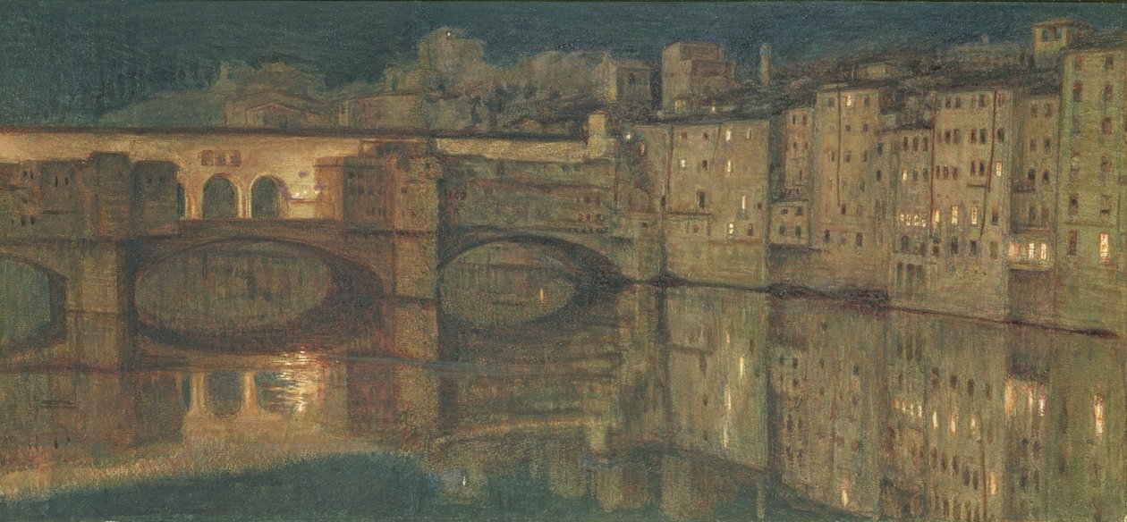 Ponte Vecchio, Floransa by William Holman Hunt