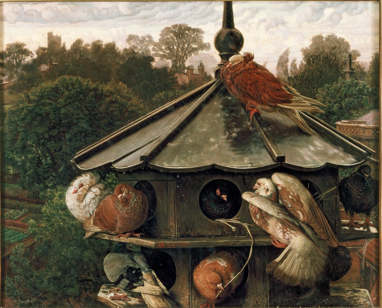 Aziz Swithin Dovecot Festivali, 1865-1866 by William Holman Hunt