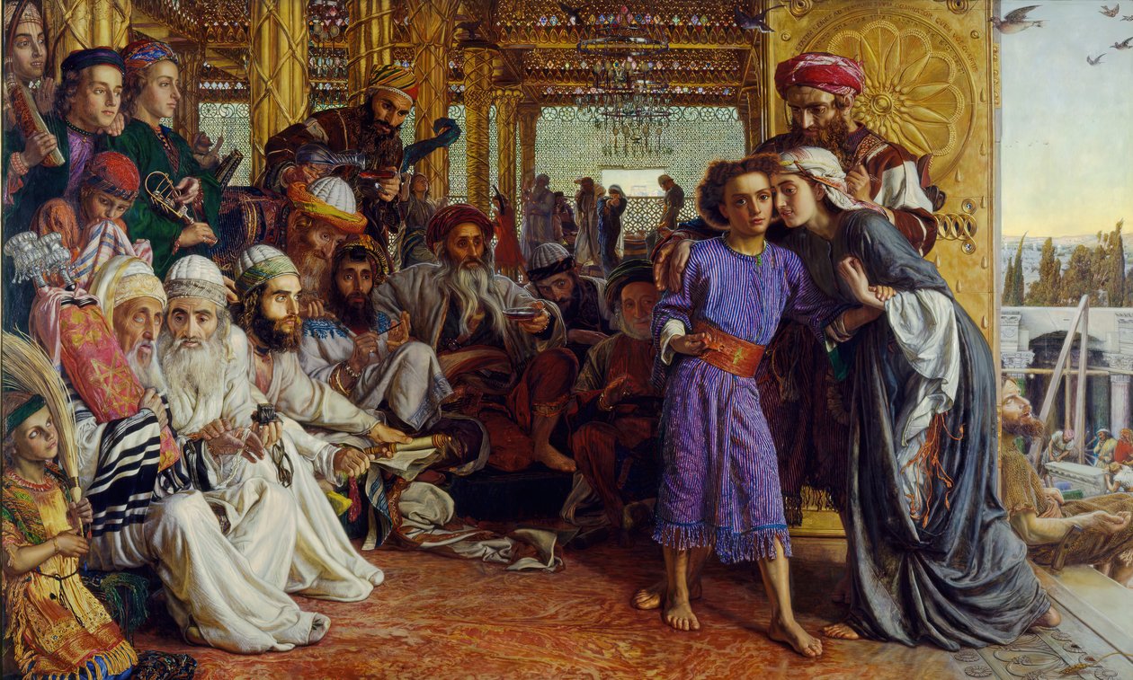 Kurtarıcının Tapınakta Bulunması, 1854-55. by William Holman Hunt