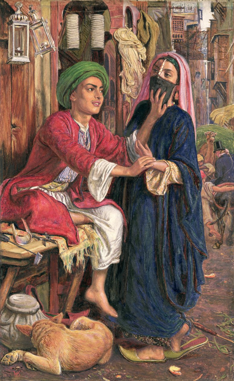 The Lantern Maker's Courtship, c.1854-60 (panel üzerine yağlıboya) by William Holman Hunt
