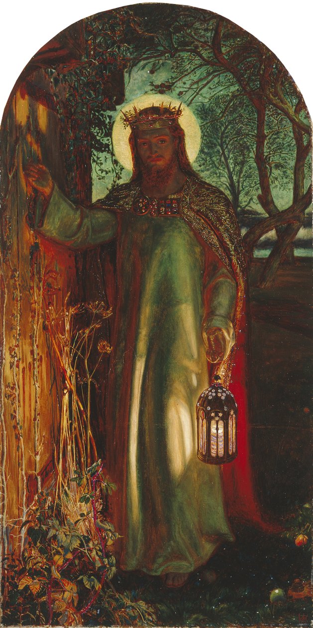 Dünyanın Işığı, 1852 dolayları (tuval üzerine yağlıboya) by William Holman Hunt