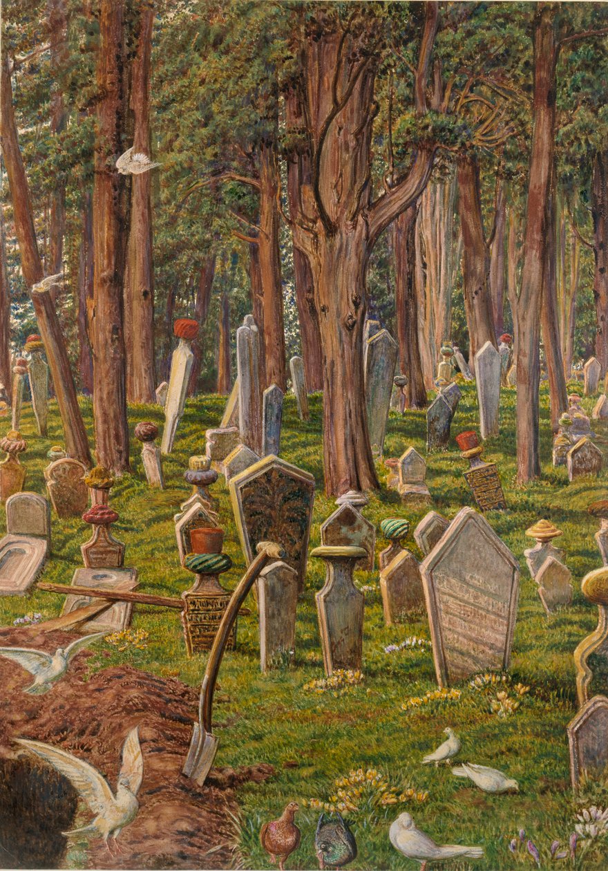 Uyuyan Şehir: Pera Mezarlığı, Konstantinopolis, 1856-1888 by William Holman Hunt