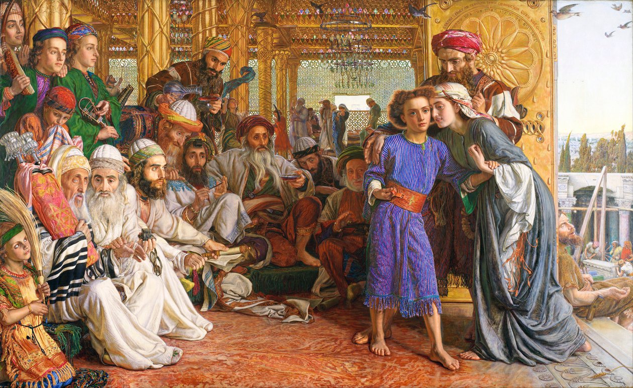 tapınakta Tadın keşfi by William Holman Hunt